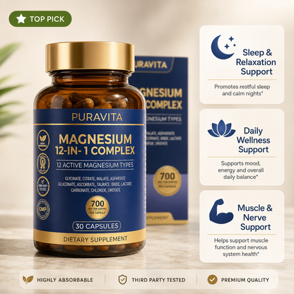 PuraVita 12-IN-1 Magnesium Complex Capsules